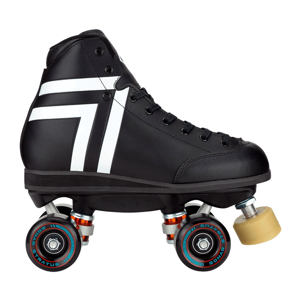 Riedell Quad Outdoor Roller Skates - Antik Skyhawk Park Skate Set (Size 4, Black)