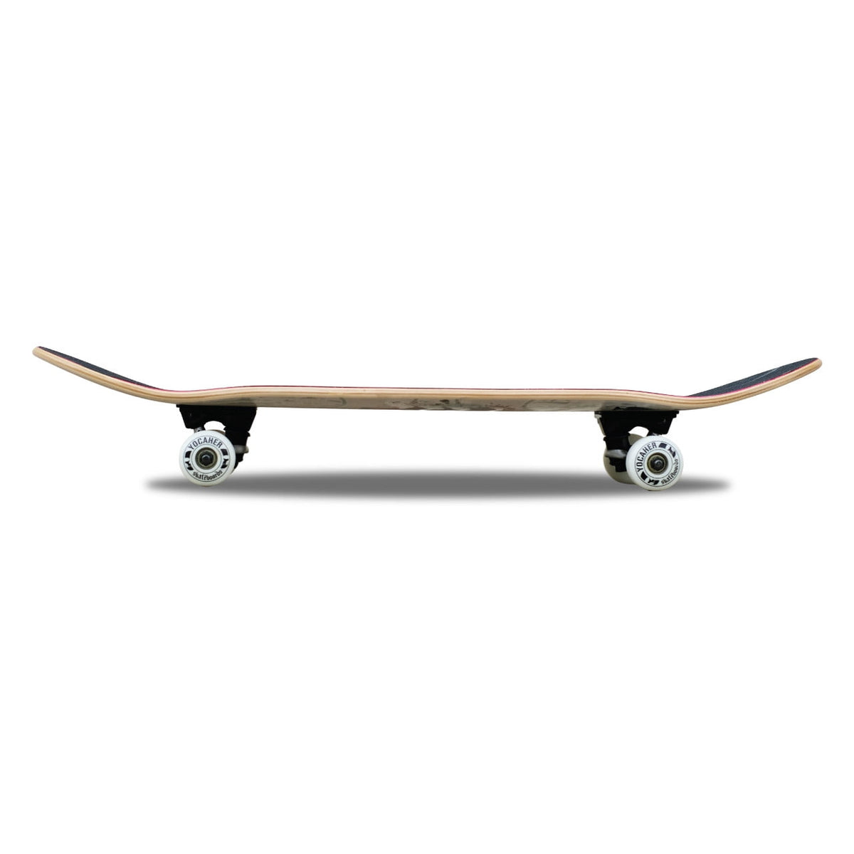 Yocaher Assembled Skateboard 31" x 7.75" Pro Canadian Maple Skate Deck, BlackWidow Premium Grip Tape, ABEC-9 Bearing, 54mm skateboards wheels for all level tricks (Rockstar Kitty Cat - White Wink)