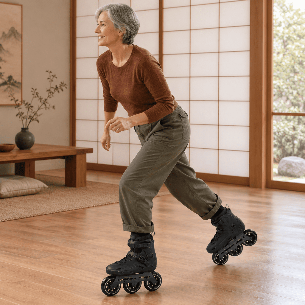 Adult Inline Skates, 3-Wheel High Performance Roller Skates for Men and Women, Size USM13.5-14.5/USL14.5-15.5