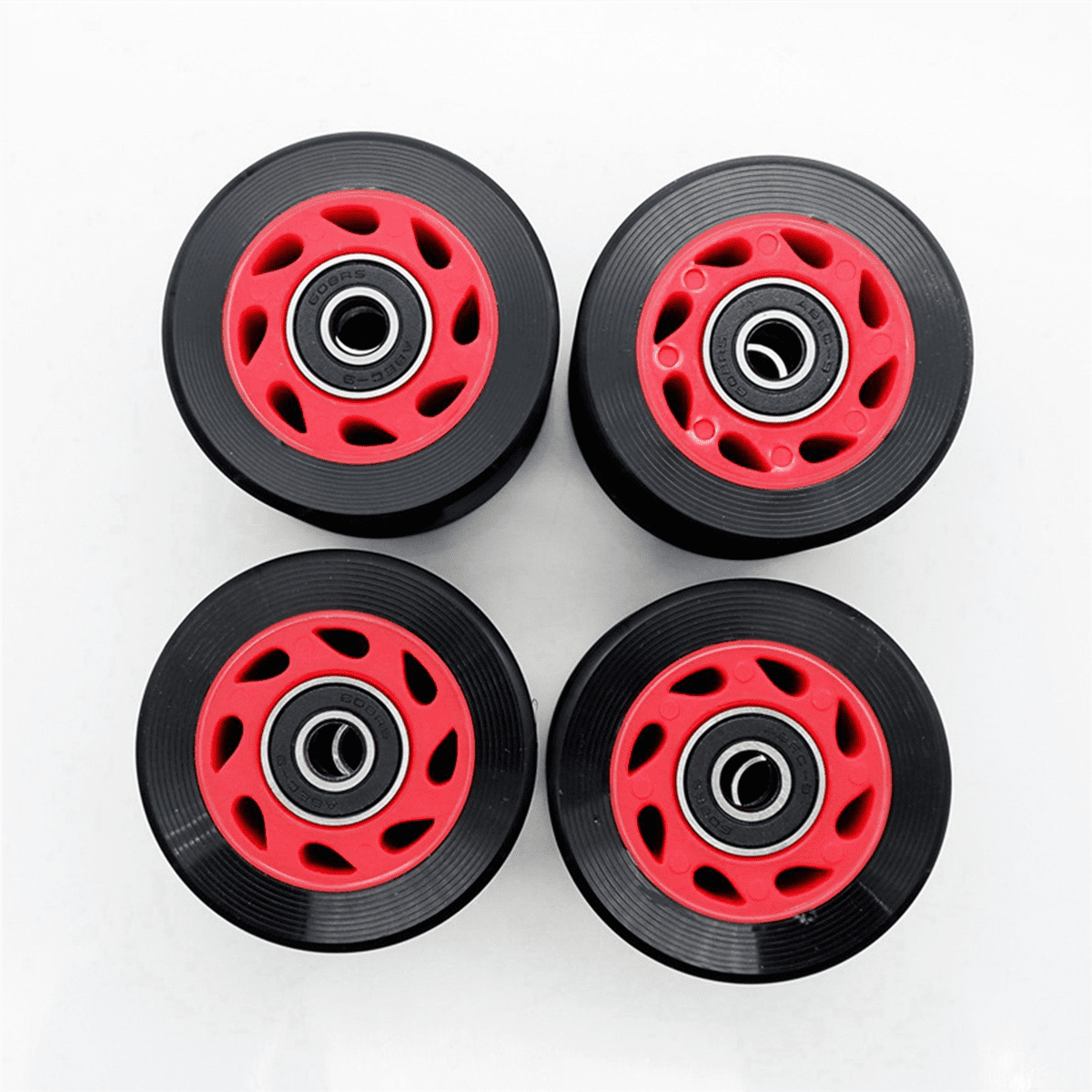 48Pack 95A 58mmx39mm,Indoor Quad Roller Skate Wheels,PU Wear- Wheels Double-Row Roller Skates Accessories