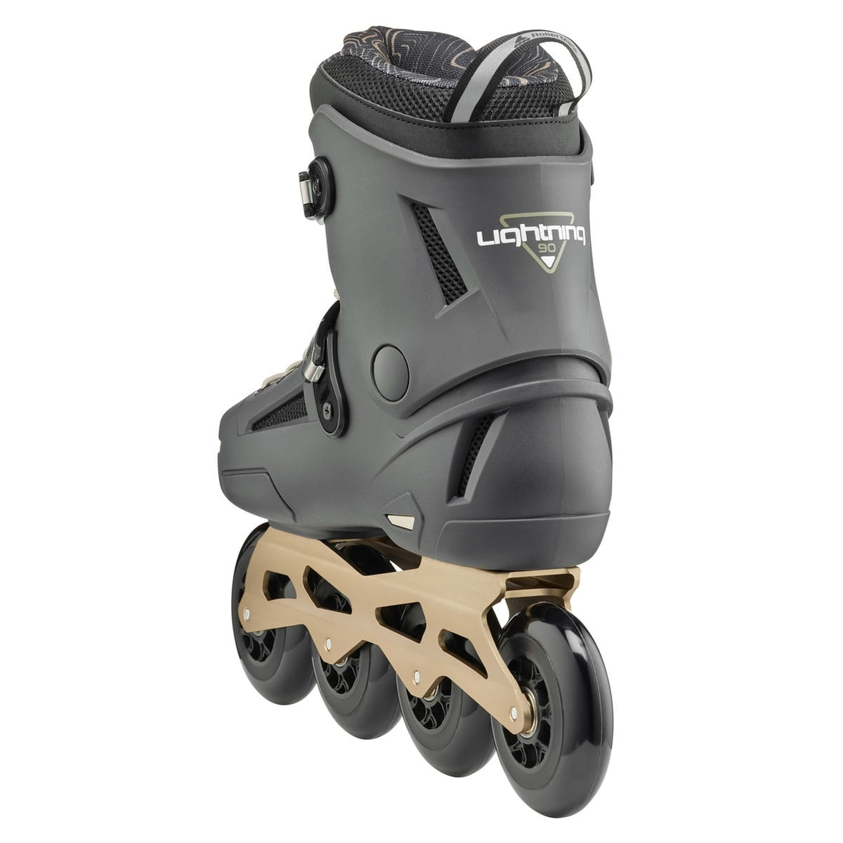ROLLERBLADE Adult Unisex Lightning 90 Anthracite/Taupe Performance Skates, Size: 12