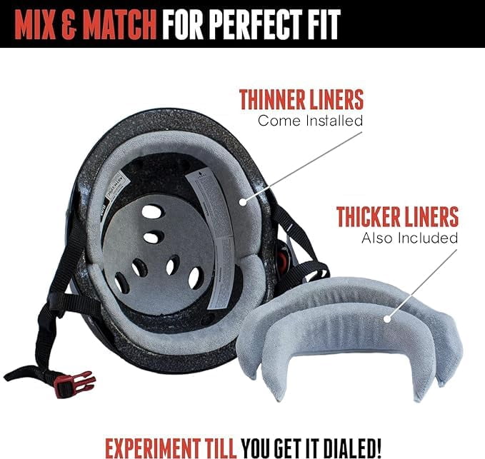 Triple Eight Certified Sweatsaver Extra Small/Small Keegan Palmer Black