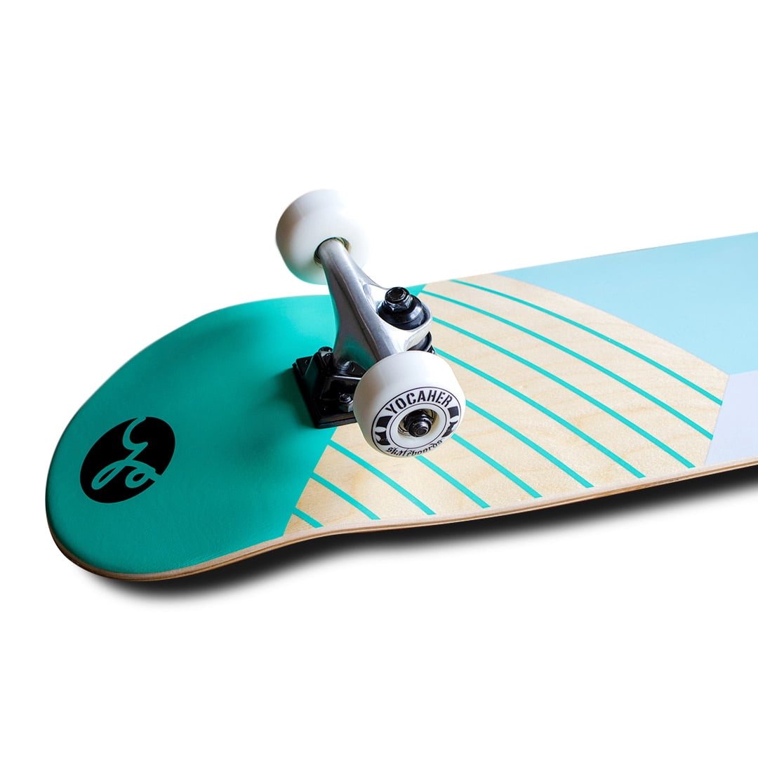Yocaher 31" x 7.75" Complete Skateboard - Geometric Green
