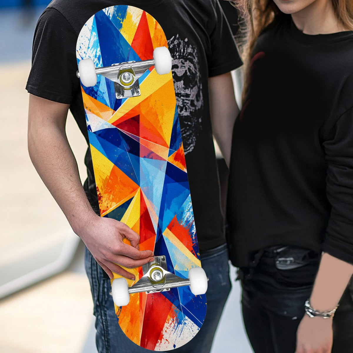 Complete Skateboard Golden Retriever Dog Portrait 31 Inch 7-Ply Maple Skateboard with PU Wheels and Aluminum Trucks, Ready-to-Ride Skateboard for Beginners, Teens and Adults