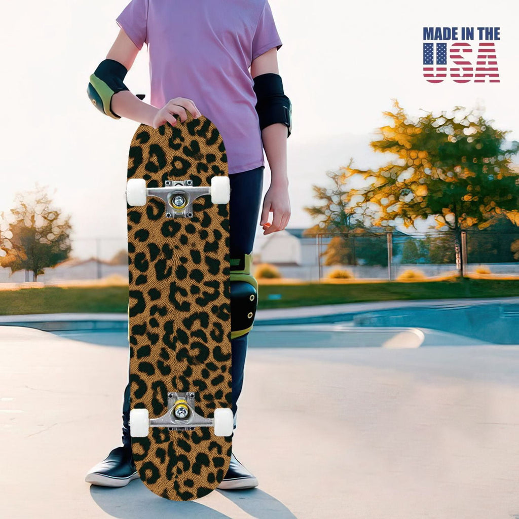 31"x8" Complete Skateboards for Beginners,baseball stadium giant baseballs sunset sky Double Kick 7 Ply Canadian Maple Deck Skateboard with Wheels, Gifts for Kids Teens
