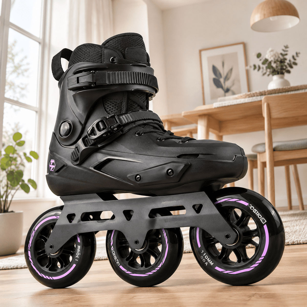 Adult Inline Skates, 3-Wheel High Performance Roller Skates for Men and Women, Size USM13.5-14.5/USL14.5-15.5