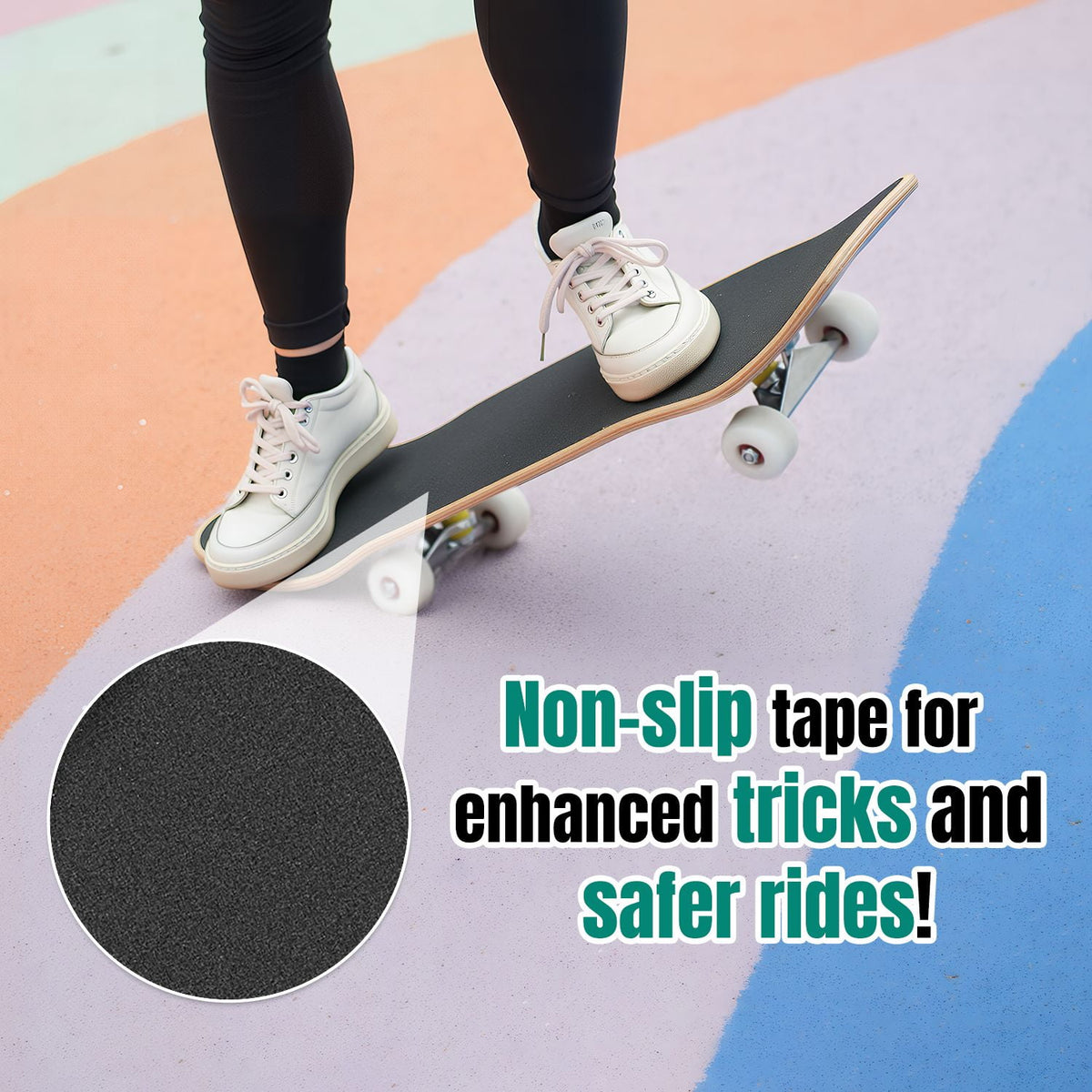 Elegant Cream Peach Peony Floral Green 31" x 8" Complete Skateboard, 7-Ply Canadian Maple Double Kick Trick Board for Kids and Beginners Adult Gifts