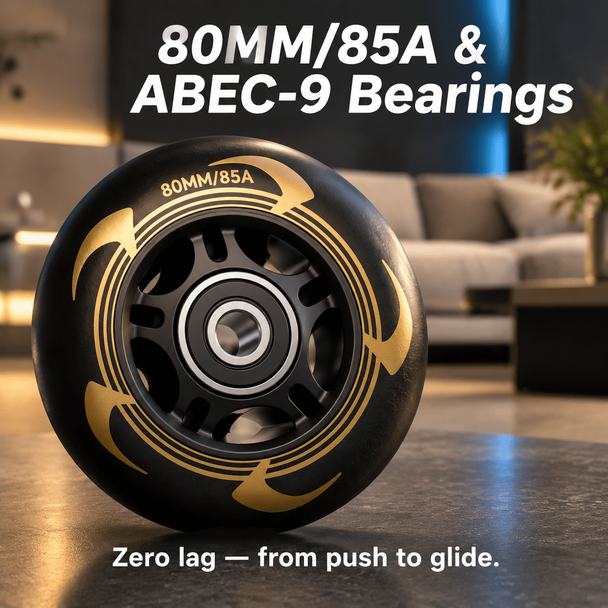 Men's Inline Skates For Urban Freeride Skating - Abec-9 Bearings High-impact Pp Shell Ankle Support All-weather Buckle