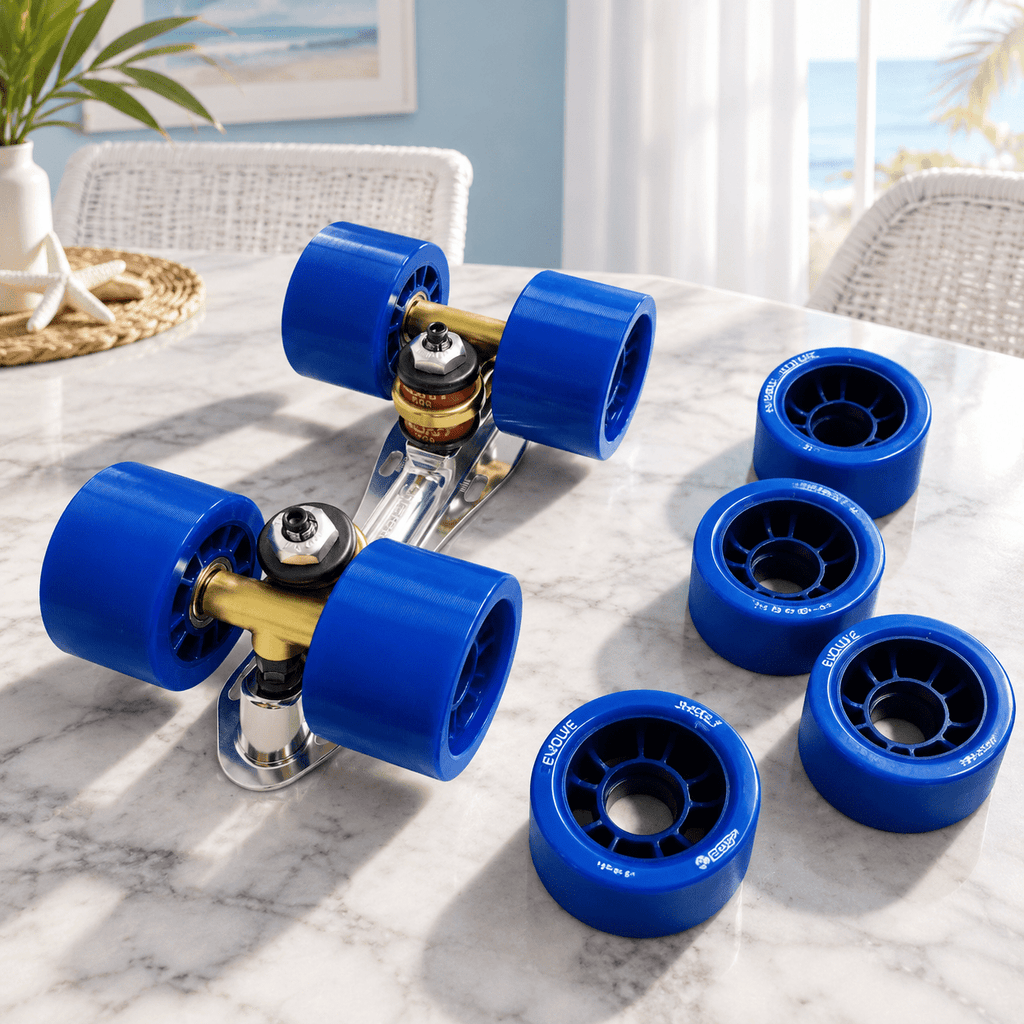 Blue 88A - Pack of 8 Roller & Inline Skate Replacement Wheels