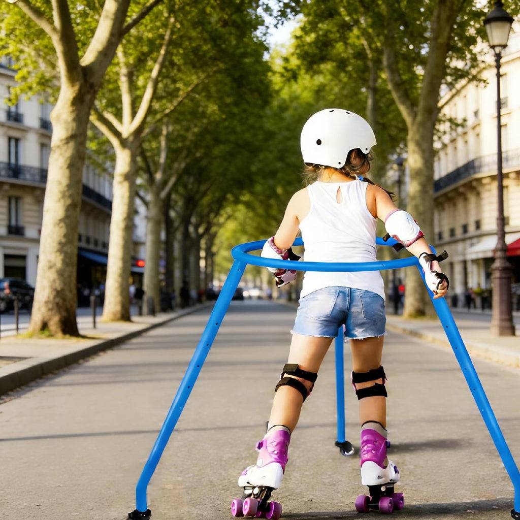 GARENDE Roller Skate Trainer for Kids Toddler Fittings for Beginner Sturdy Accessory Blue M