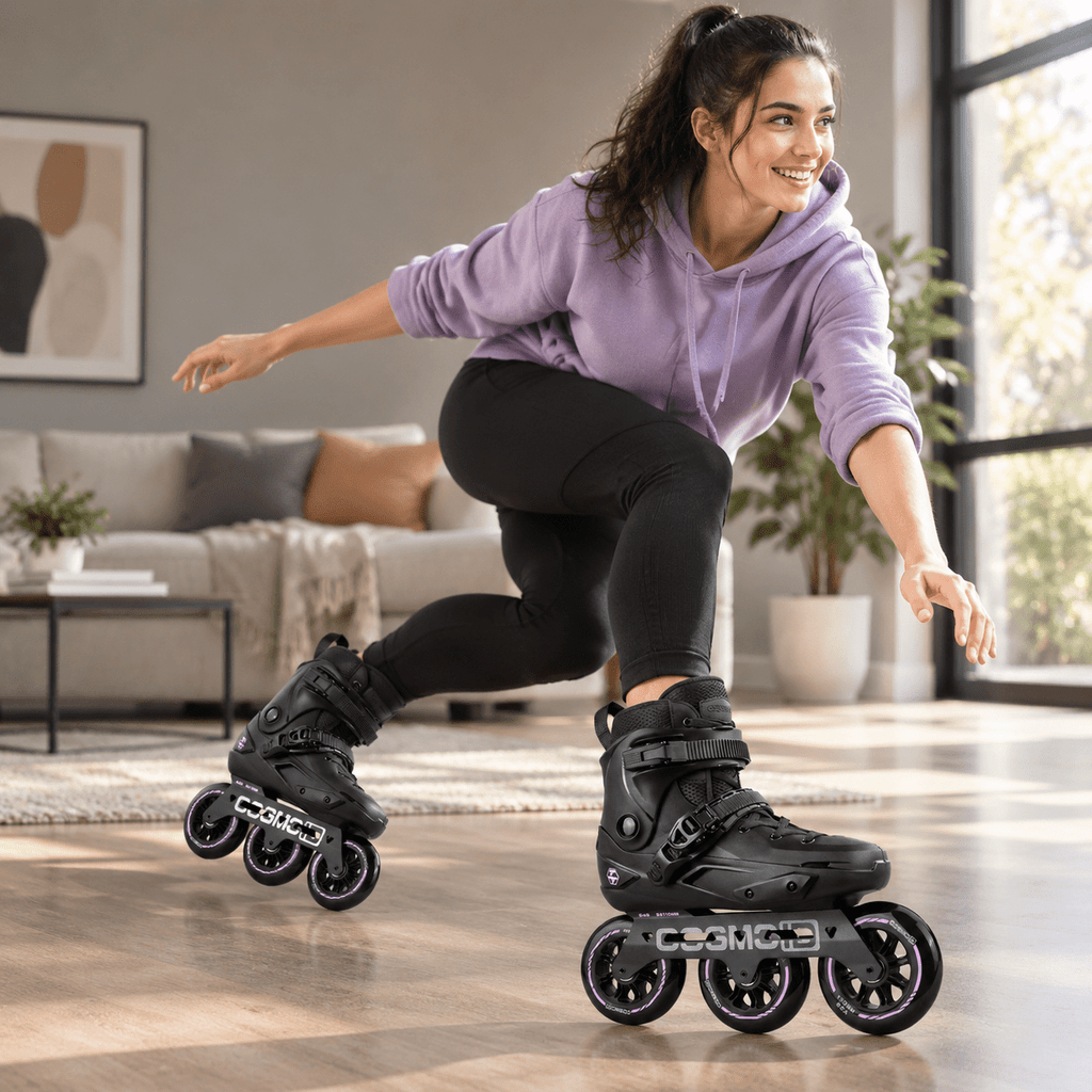 Adult Inline Skates, 3-Wheel High Performance Roller Skates for Men and Women, Size USM13.5-14.5/USL14.5-15.5