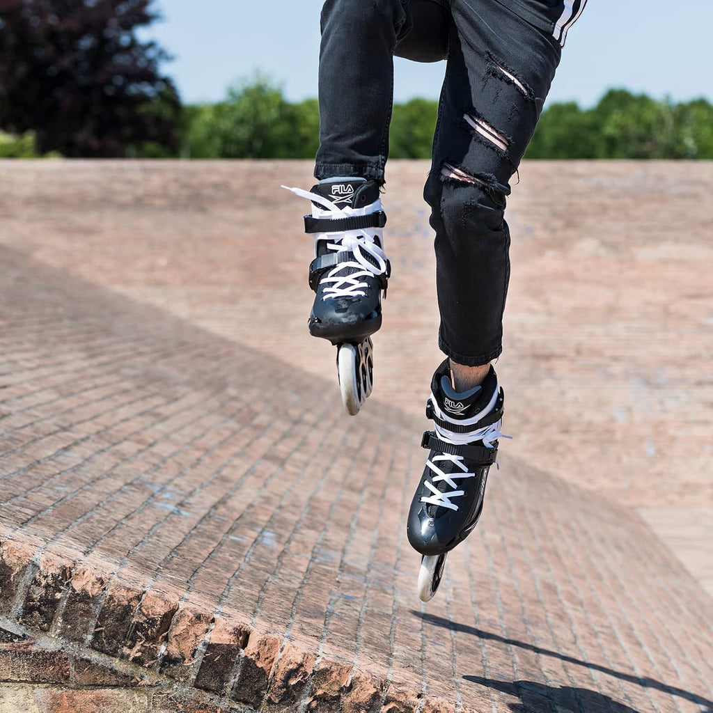 Houdini Pro 110mm Unisex Fitness Inline Skates, 3x110mm Wheels, Aluminum Frame, ABEC-9 Bearings, Shock-Absorbing Heel