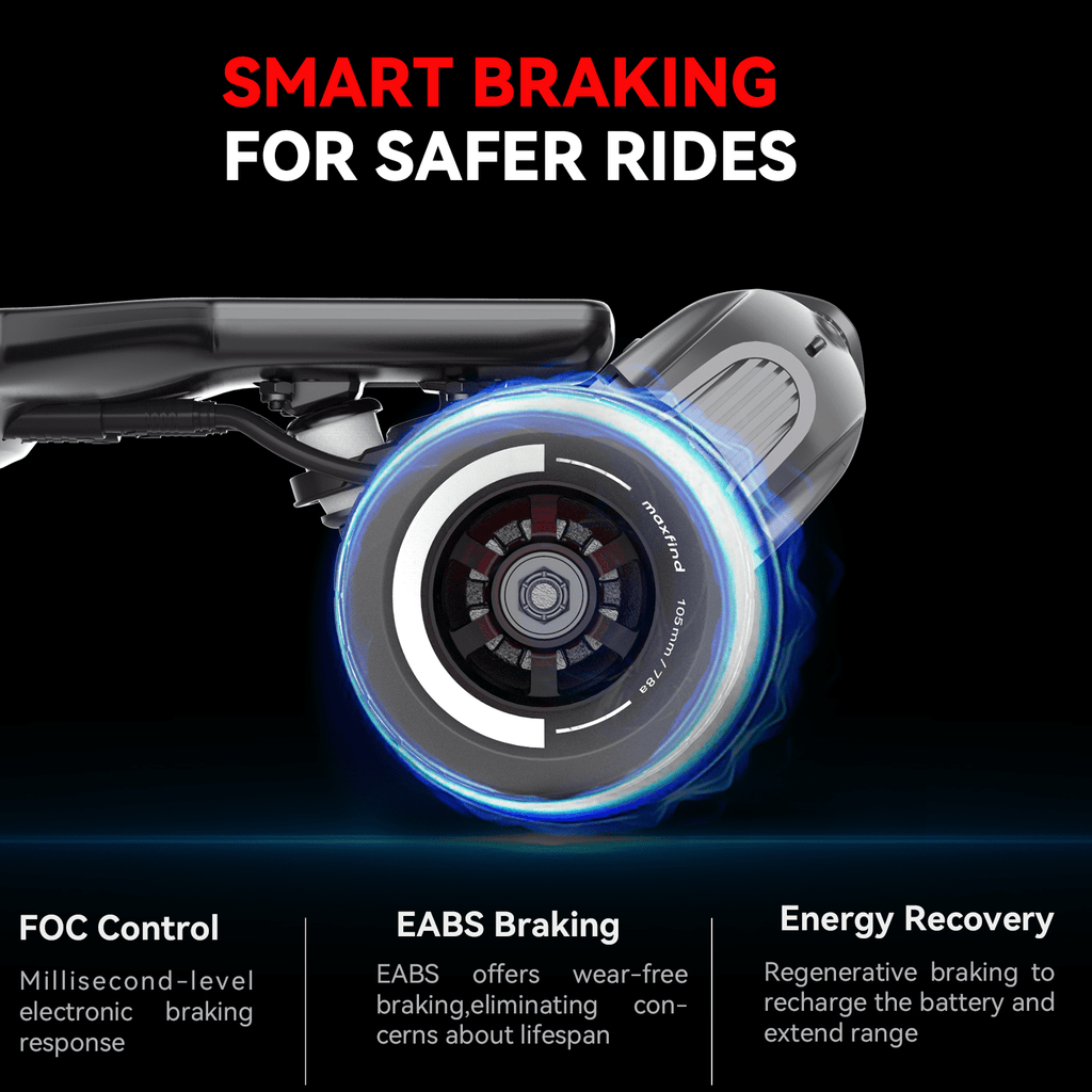 MAXFIND FF Belt Electric Skateboard for Adults, 25 Mile Electric Longboard with Remote, Fast Swap Battery, Black