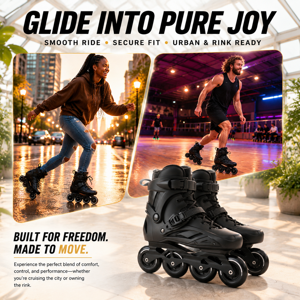 Unbranded Inline Skates Men3.5-4/Women4.5-5 Performance Roller Fitness