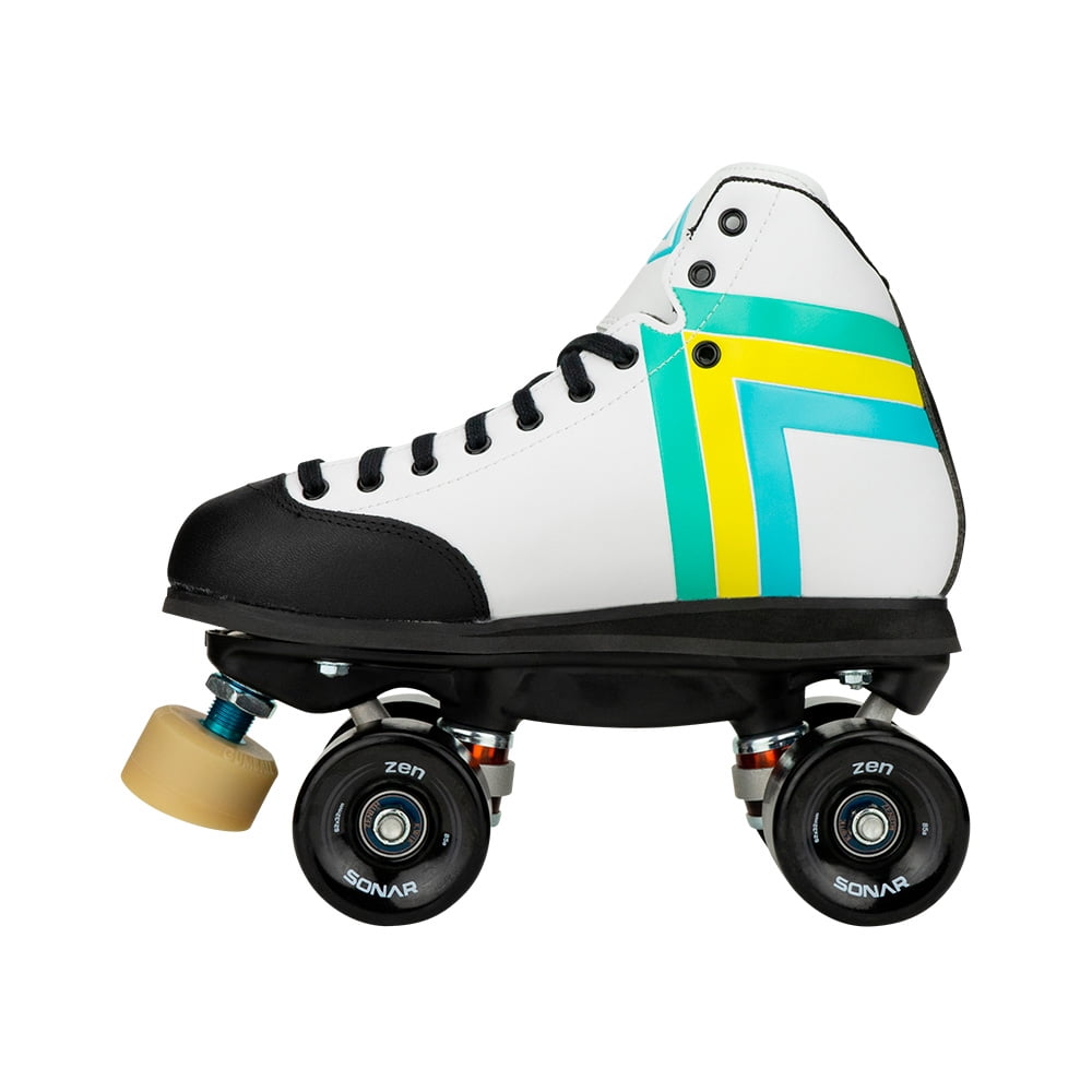 Riedell Quad Roller Skates - Antik Skyhawk Outdoor Skate Set (Size 4, Black)
