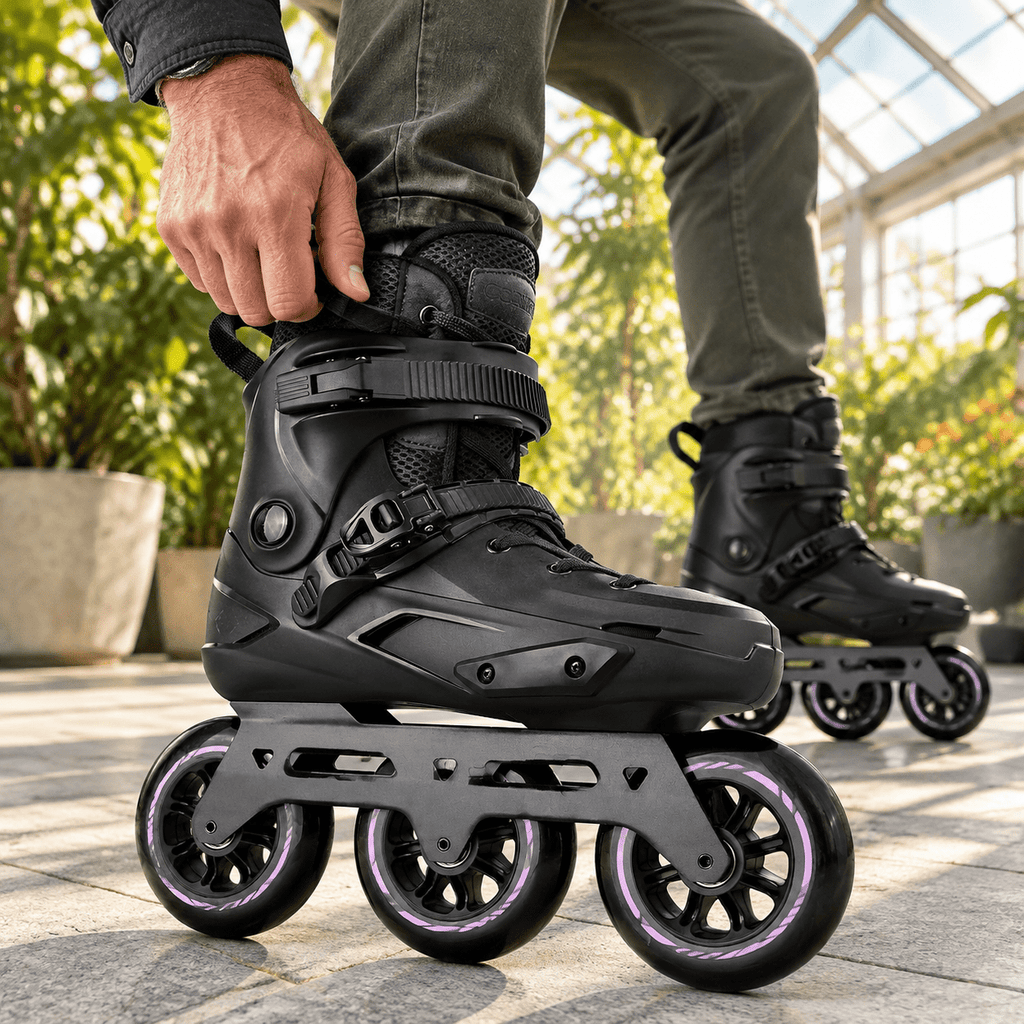 Adult Inline Skates, 3-Wheel High Performance Roller Skates for Men and Women, Size USM13.5-14.5/USL14.5-15.5