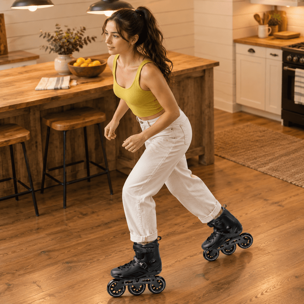 Adult Inline Skates, 3-Wheel High Performance Roller Skates for Men and Women, Size USM13.5-14.5/USL14.5-15.5