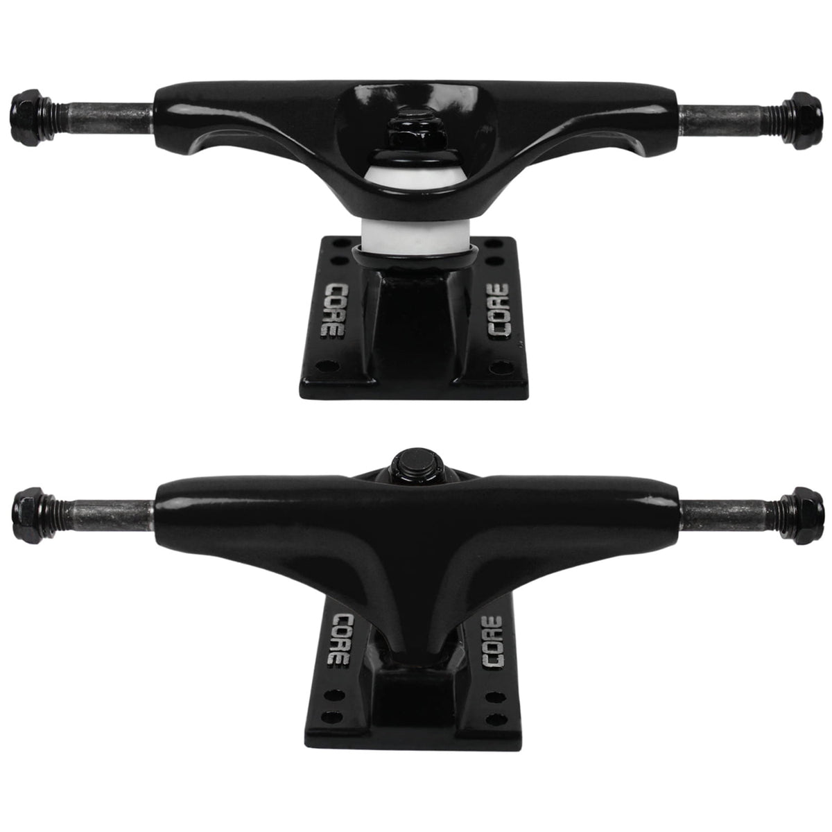 Moose Complete Skateboard Dipped Black 8.25" Black/White Assembled