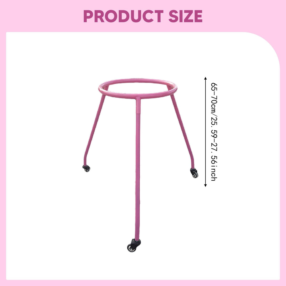 harayaa Adjustable Roller Skate Support for Children with A High-quality Steel Frame for Pink S