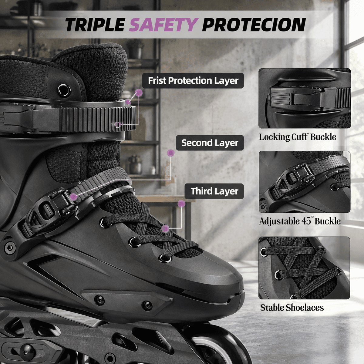 Professional Inline Skates For Women Men-tt