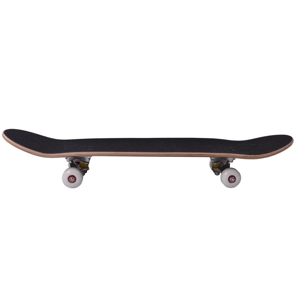 JAXPETY Blank Complete Skateboard, Stained Black (31 In. x 7.75 In.)