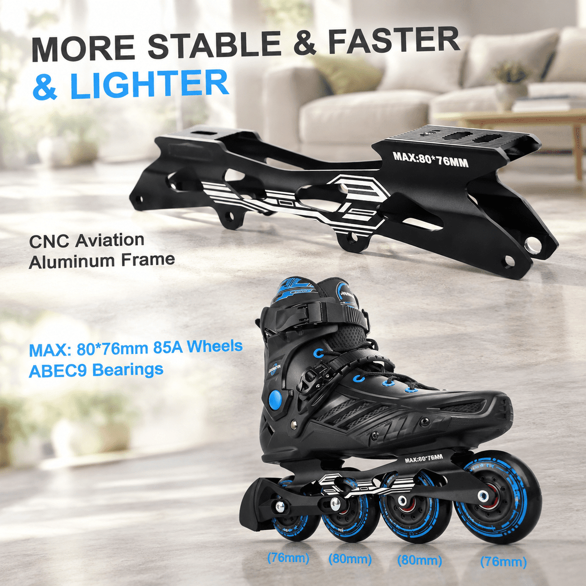 Inline Skates For Women Men Outdoor Street Roller Adult Male Female Professional Fitness Unisex