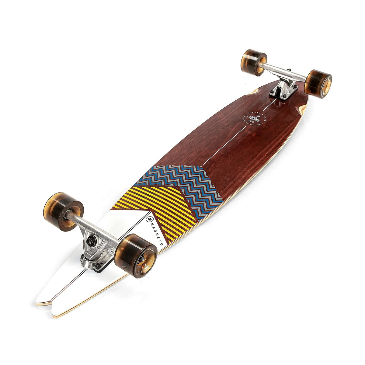 Magneto 40-inch Pintail Cruiser Longboard Skateboard - Hard Maple Core Long Board Deck for Commuting, Cruising, Carving - Suitable for Adults, Teens & Kids (Swallow)