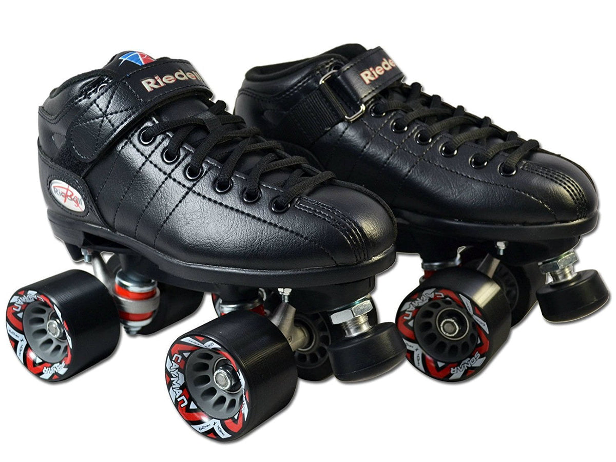 Riedell R3 Black Quad Speed Skates