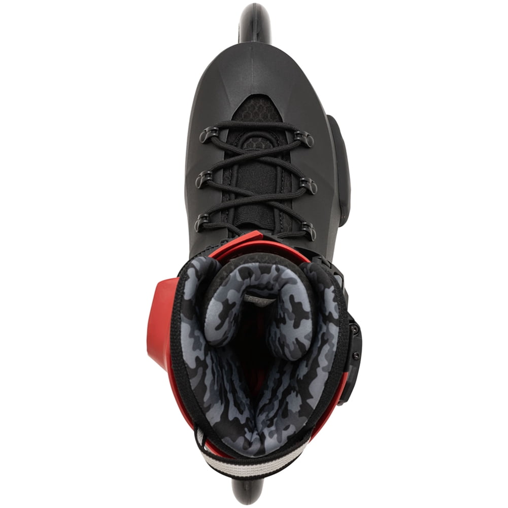 ROLLERBLADE Adult Unisex Twister 110 Inline Skates, Color: Black/Red, Size: 11/11.5