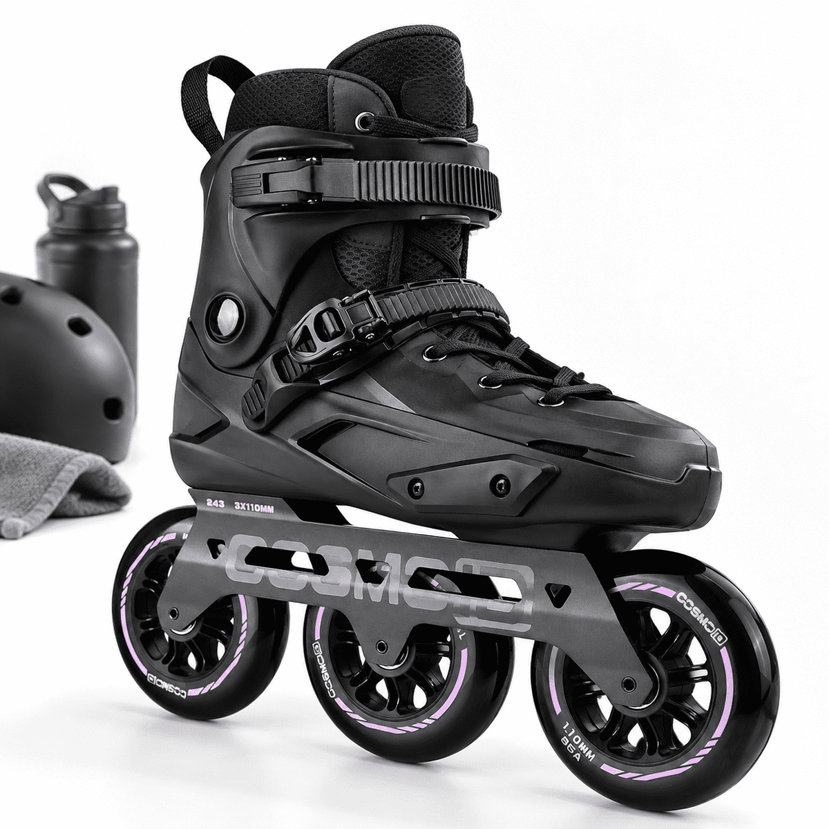 Adult Inline Skates, 3-Wheel High Performance Roller Skates for Men and Women, Size USM13.5-14.5/USL14.5-15.5