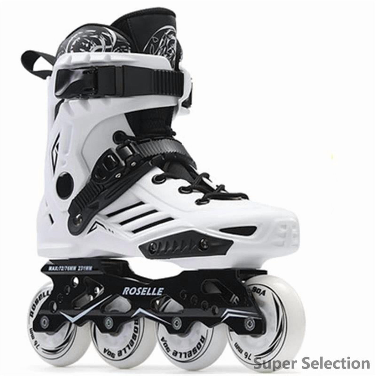 Adult Inline Skates 4-Wheel For Men & Women, Fitness Recreational Roller Skates With PU Wheels & ABEC-5 Bearings, Lace-Up Support, EU 35-46, For Beginners & Intermediate