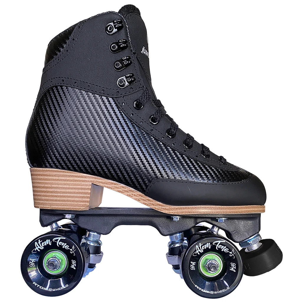 Atom Quad Outdoor Roller Skates - Vibe Nylon Women's Rhythm Package (Black)