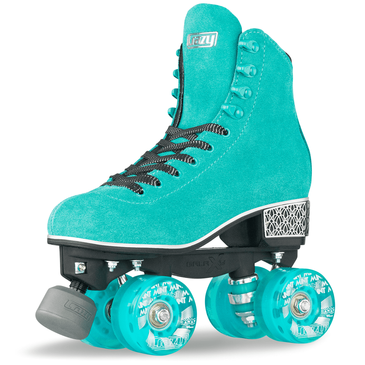 Crazy Skates Evoke Roller Skates for Women - Stylish Suede Quad Skates