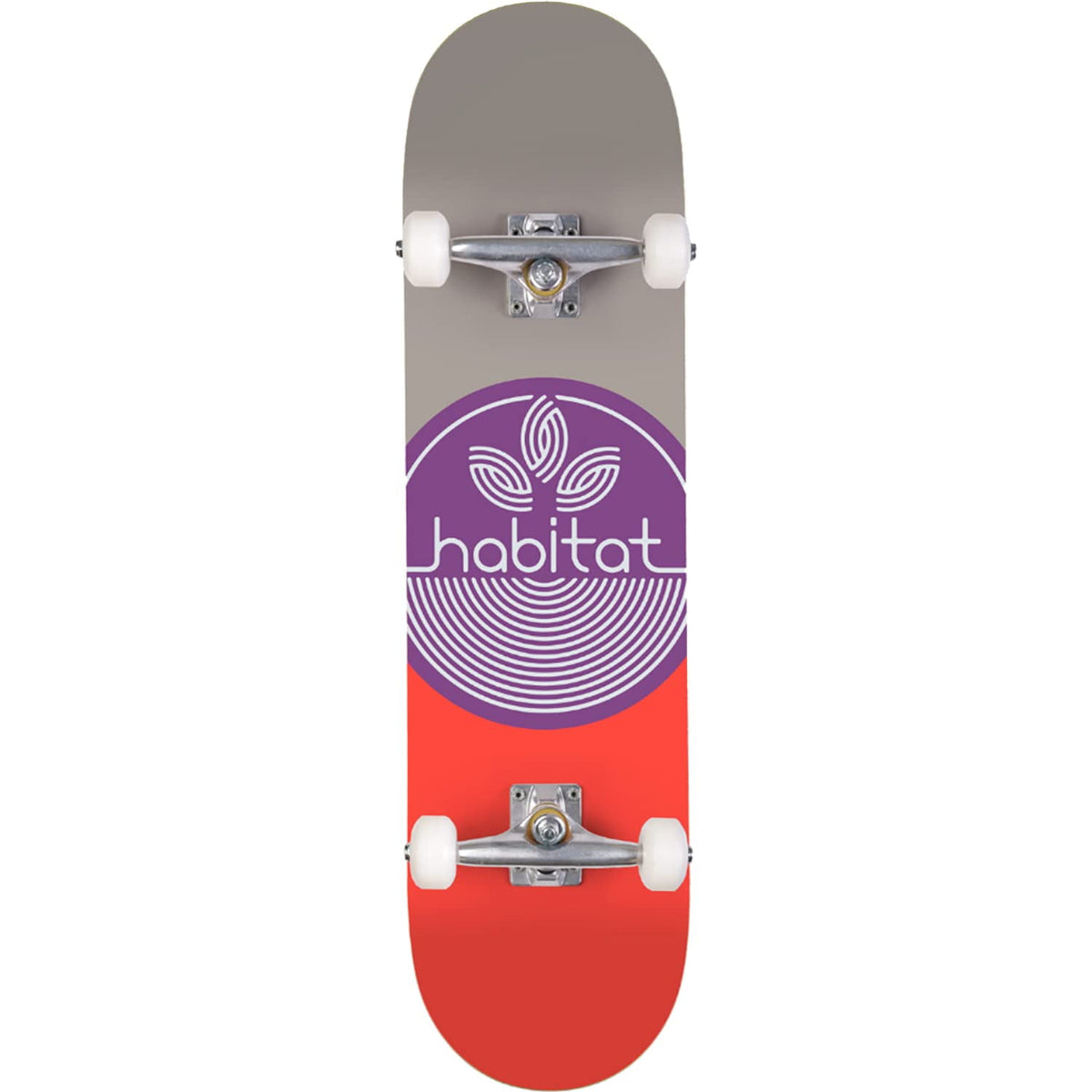 Habitat Leaf Dot Complete Skateboard 8.0" Purple