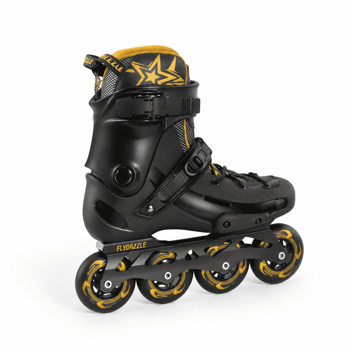 Men's Inline Skates For Urban Freeride Skating - Abec-9 Bearings High-impact Pp Shell Ankle Support All-weather Buckle