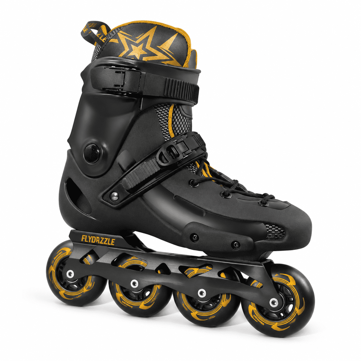 Men's Inline Skates For Urban Freeride Skating - Abec-9 Bearings High-impact Pp Shell Ankle Support All-weather Buckle
