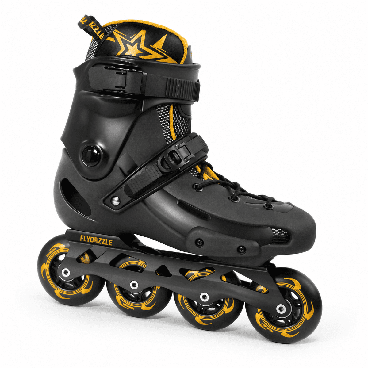 Men's Inline Skates For Urban Freeride Skating - Abec-9 Bearings High-impact Pp Shell Ankle Support All-weather Buckle