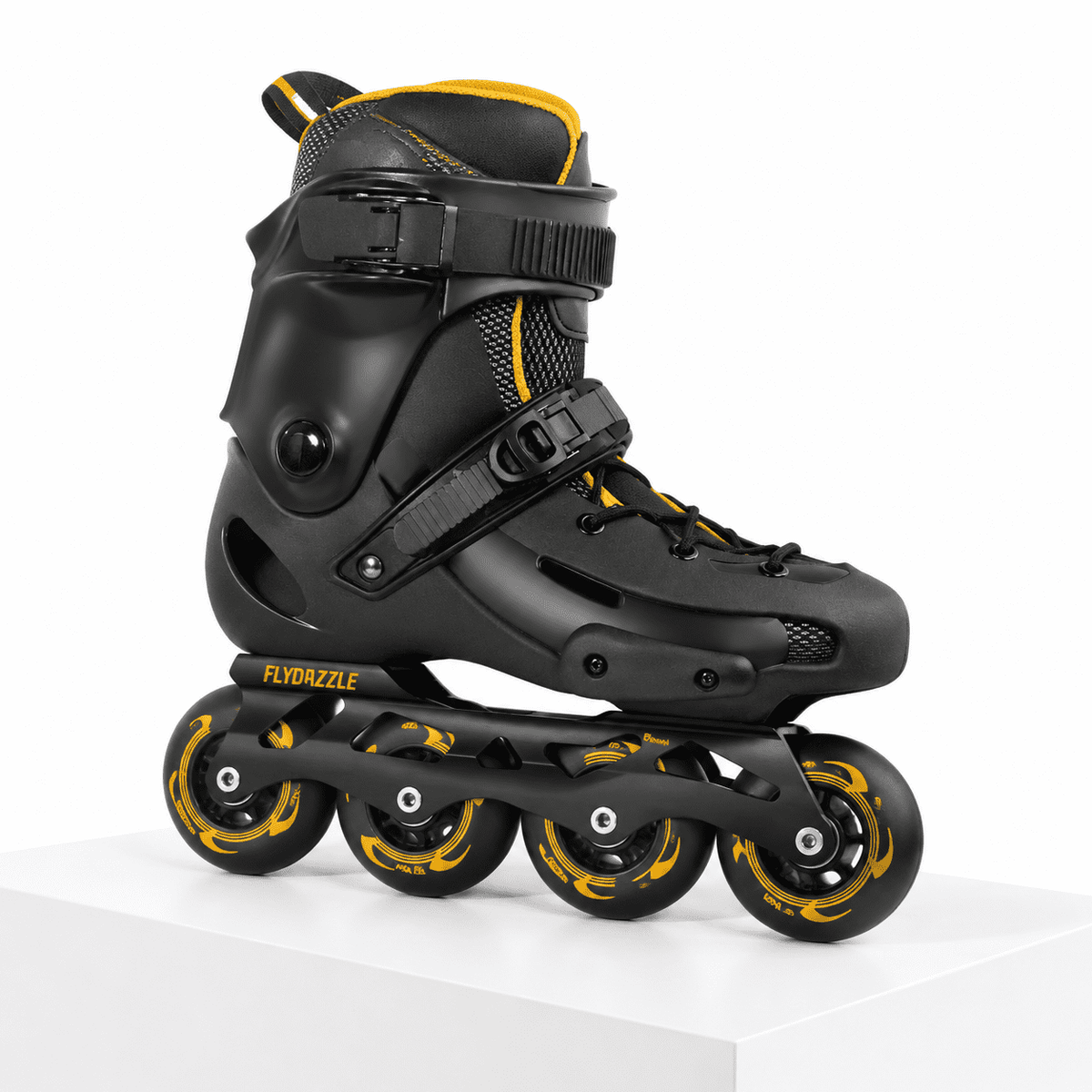 Men's Inline Skates For Urban Freeride Skating - Abec-9 Bearings High-impact Pp Shell Ankle Support All-weather Buckle