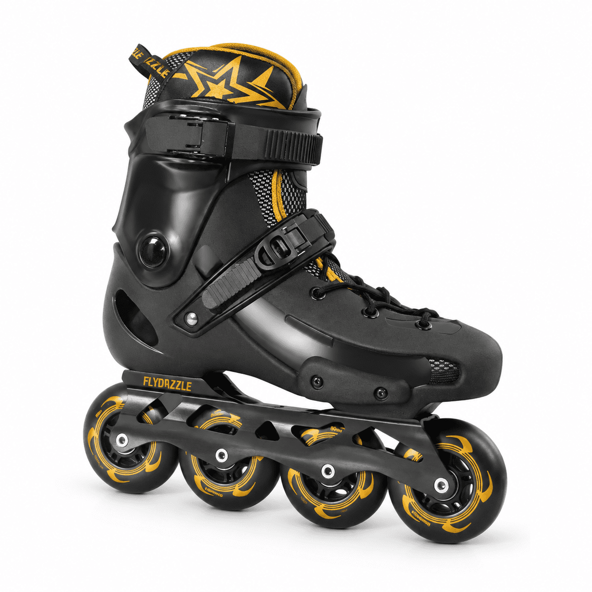 Men's Inline Skates For Urban Freeride Skating - Abec-9 Bearings High-impact Pp Shell Ankle Support All-weather Buckle