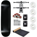 Moose Complete Skateboard Dip Black 8.0" With Silver Trucks and White Wheels