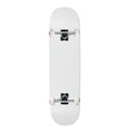 Moose Complete Skateboard Dipped White 7.5" Silver/White Assembled