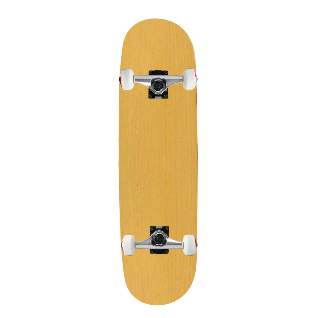 Moose Complete Skateboard Natural 7.0" Silver/White Assembled