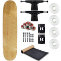 Moose Complete Skateboard Natural 7.0" With Black Trucks and White Wheels