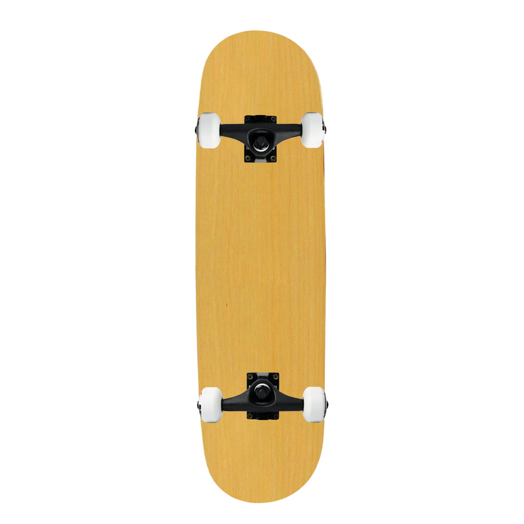 Moose Complete Skateboard Natural 8.25" Black/White Assembled