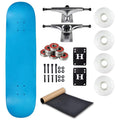 Moose Complete Skateboard Neon Blue 8.25" With Silver Trucks and White Wheels