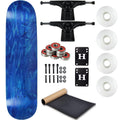 Moose Complete Skateboard Stain Blue 7.5" With Black Trucks and White Wheels