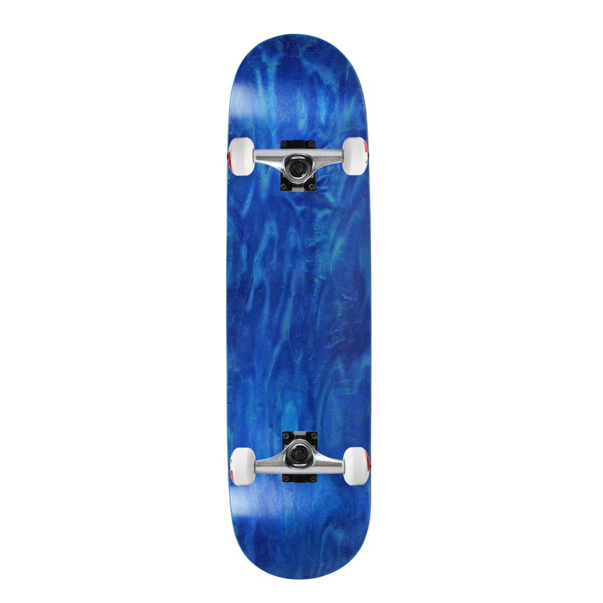 Moose Complete Skateboard Stained Blue 8.0" Silver/White Assembled