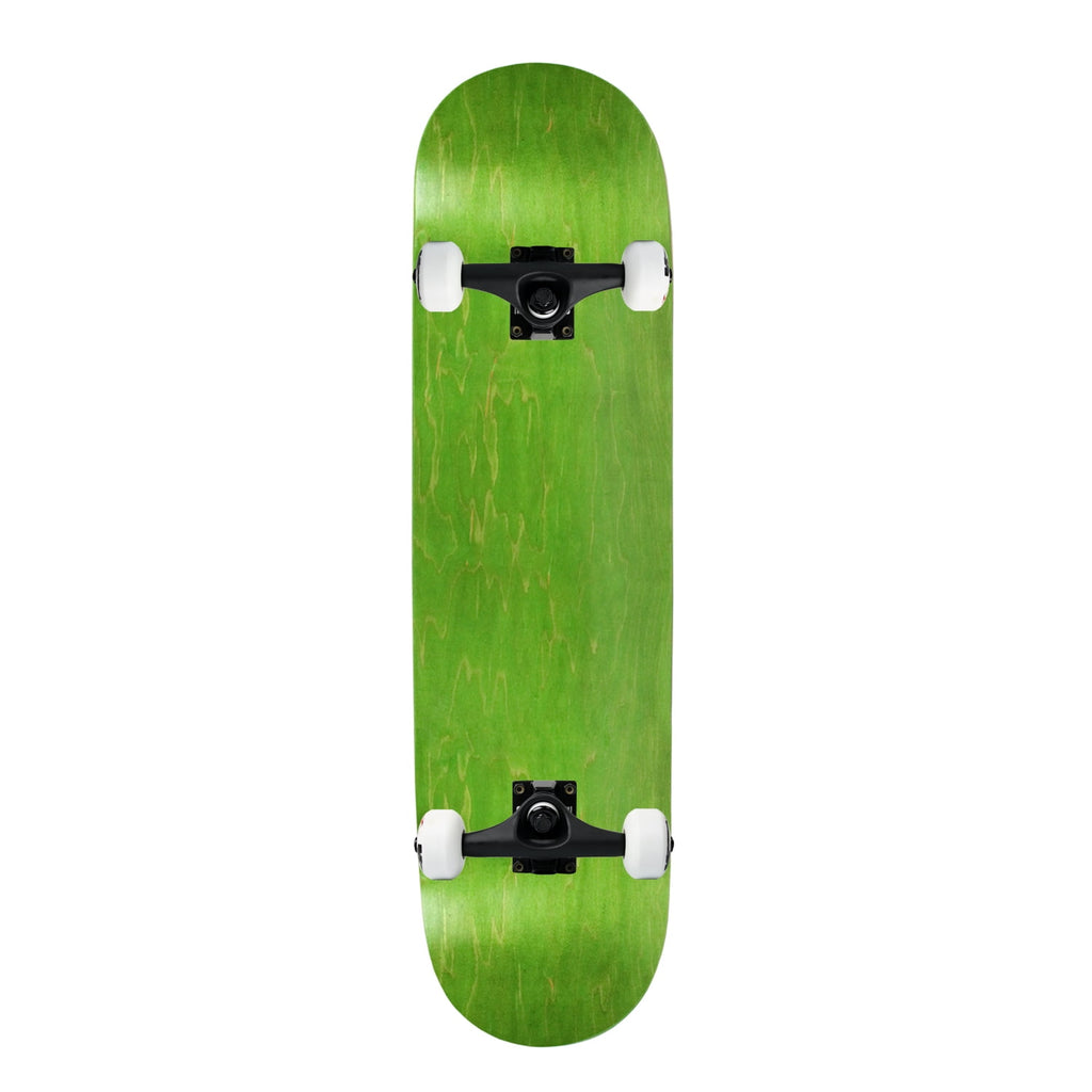 Moose Complete Skateboard Stained Green 8.25" Black/White Assembled