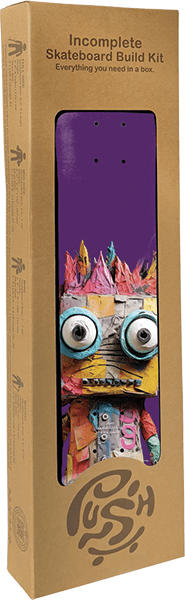 Push Big Rag Doll Purple Complete Skateboard - 7.5"