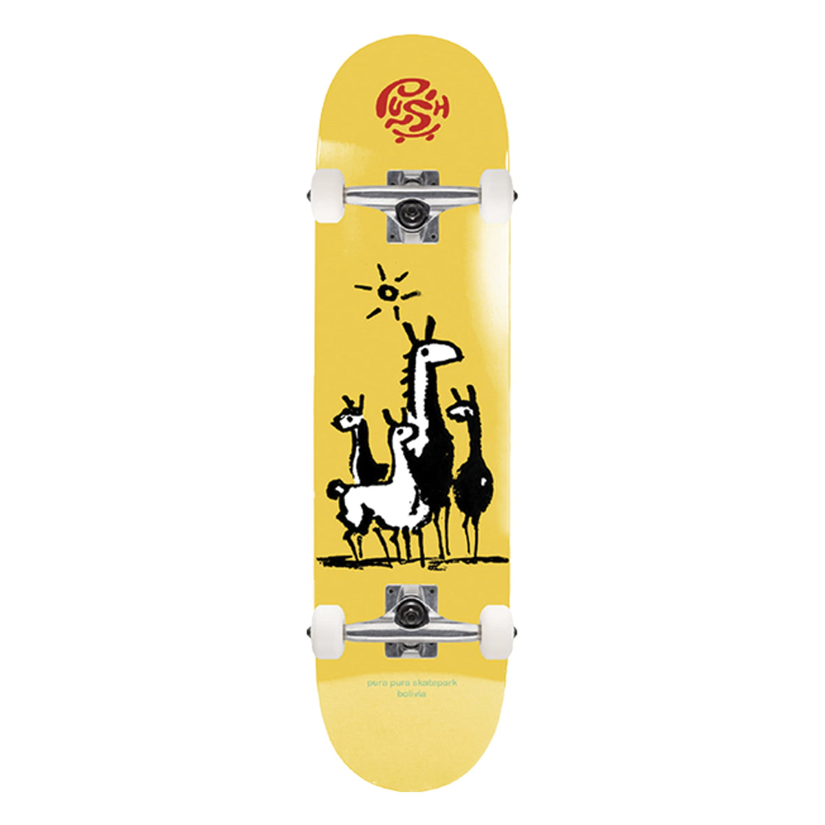 Push Skate Life Bolivia Complete Skateboard 8.5 Yellow
